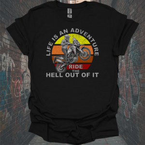 Adventure Ride Unisex Softstyle T-Shirt - "Life is an Adventure" Graphic Tee