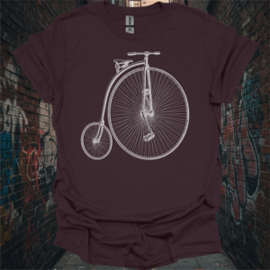Vintage Penny Farthing Bicycle Unisex Softstyle T-Shirt - Retro Cycling Tee