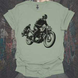 Vintage Motorcycle Racers Unisex T-Shirt - Classic Style Tee for Bikers