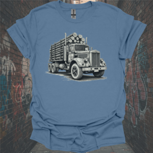 Vintage Logging Truck Graphic Unisex Softstyle T-Shirt