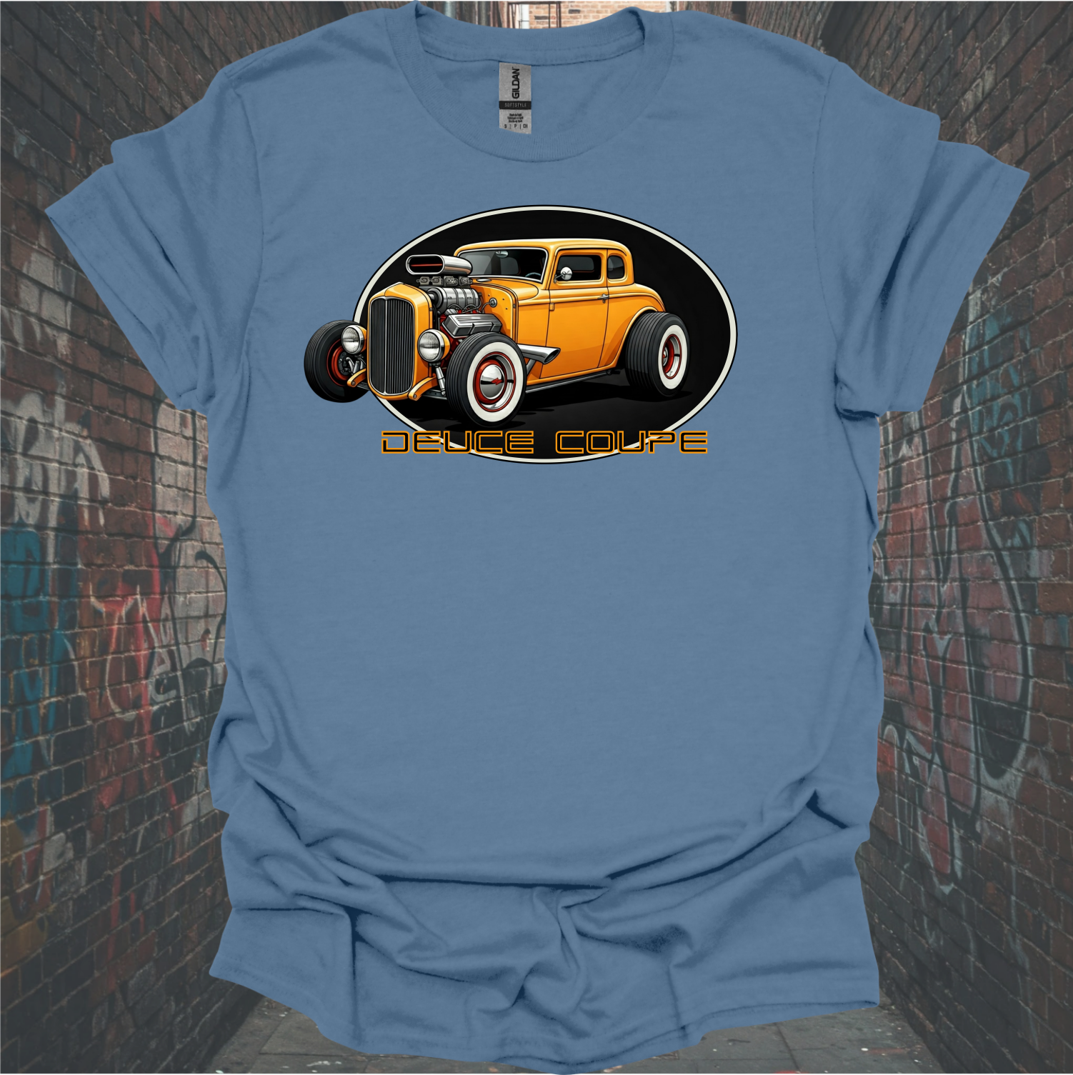 Deuce Coupe Graphic Unisex Softstyle T-Shirt - Classic Automotive Design