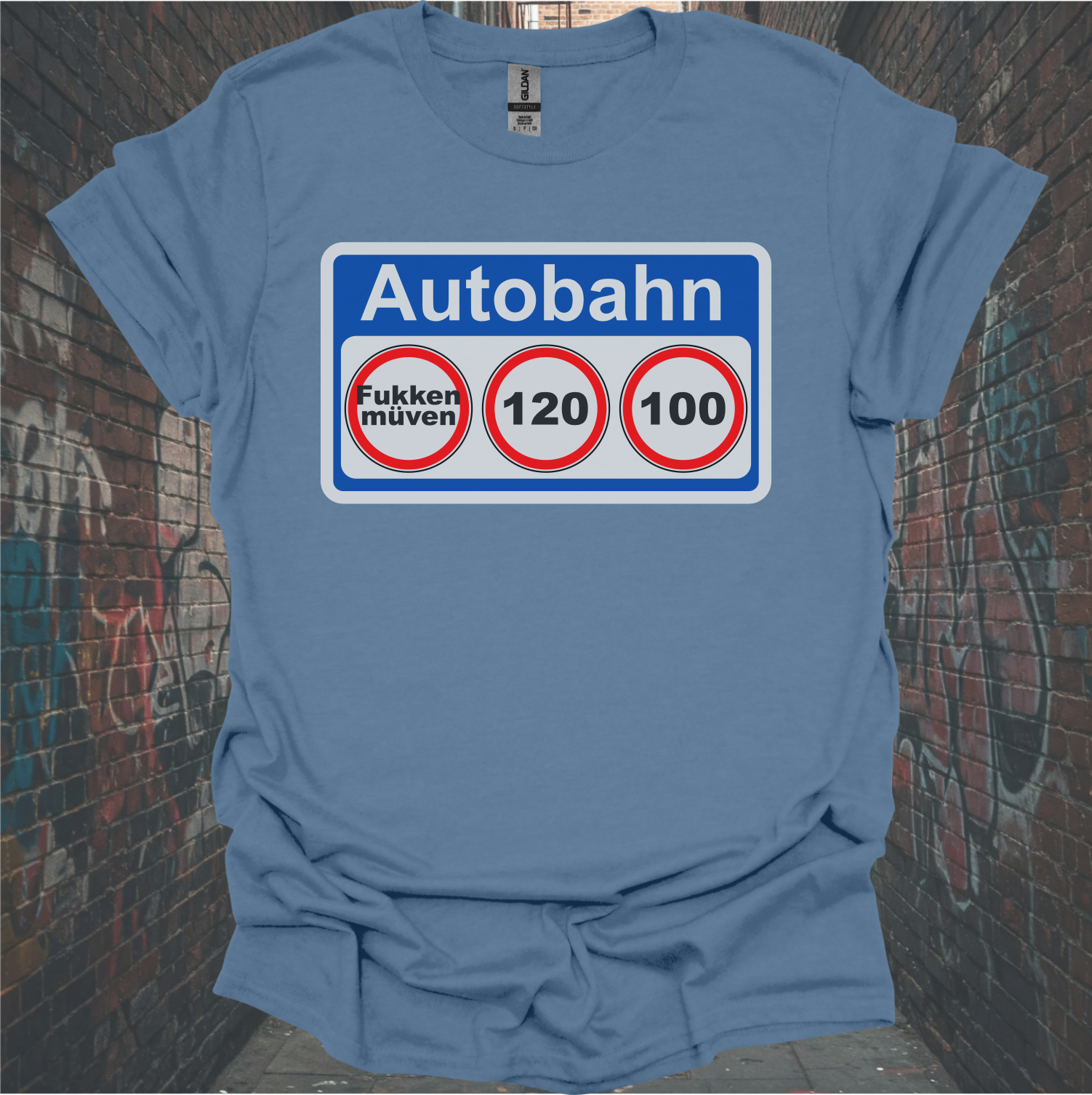 Autobahn Speed Limit Unisex Softstyle T-Shirt