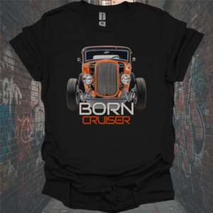 Vintage Car Enthusiast Unisex T-Shirt - 'Born Cruiser' Design